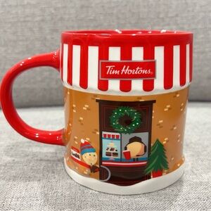 Tim Hortons 20oz Ceramic Holiday Mug 2024 Christmas Brand New Unused and Wrapped